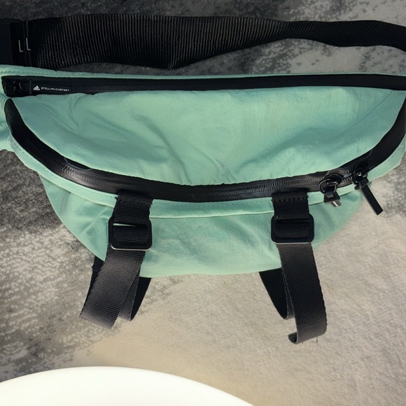 Adidas By Stella McCartney Mint Green Convertible Fanny Backpack - Picture 6 of 8